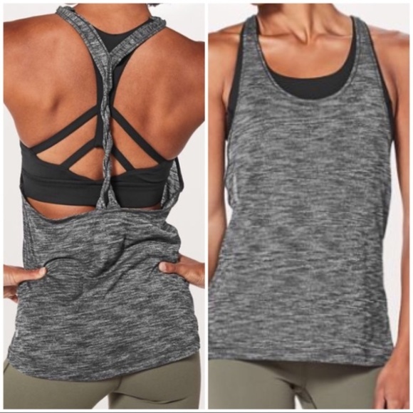lululemon athletica Tops - NWT Lululemon Twist And Toil Tank Black Heather